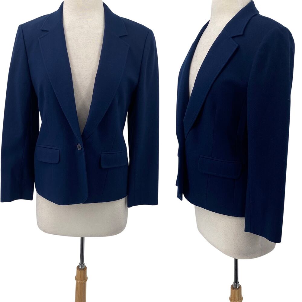 Vintage 80s Pendleton Wool Blazer Button Front Fl… - image 1